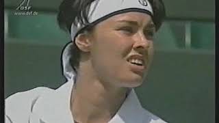 1998 Wimbledon Second Round Hingis vs Makarova [upl. by Ainot]