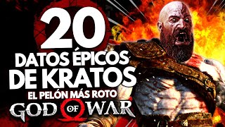 20 CURIOSIDADES ÉPICAS DE KRATOS Que debes saber  Este video te hará un DIOS de GOD OF WAR 🔥 [upl. by Fricke813]