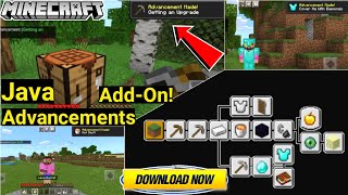 Advancements AddOn In Minecraft Pe  Achievements Mod In MinecraftPe McpeAddon  in hindi  2021 [upl. by Buehler]