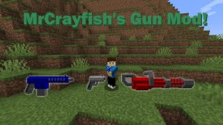 9 Custom Guns  MrCrayfishs Gun Mod [upl. by Refinej]