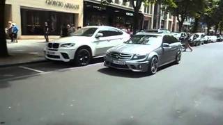 Mercedes SLS AMG and B63S Brabus Sound [upl. by Nahgaem460]