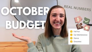 October Budget with Me  Zero Based Budget  Single Income for a Family of 4 [upl. by Dodi778]