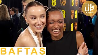 Phoebe Dynevor amp Sophie Wilde BAFTAs 2024 interview EE rising star award [upl. by Bores634]