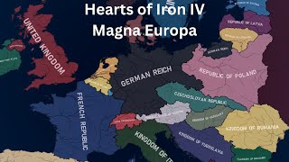 Magna Europa Timelapse  HOI4 Timelapse [upl. by Ardussi]