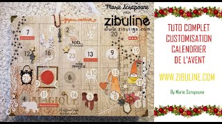 SCRAPBOOKING TUTO COMPLET Customisation Calendrier de lavent Idée décoration Noël [upl. by Yentruoc]