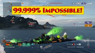 Bismarck Does The Impossible World of Warships Legends [upl. by Htepsle607]