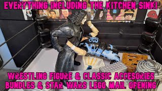 Wrestling amp Reselling WWE Action Figures amp Accessories Bundles and Star Wars Lego Mail Opening [upl. by Evalyn]