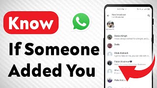 How to Know If Someone Added You on WhatsApp Updated [upl. by Toney506]