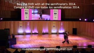 1Juan Malizia y Manuela Rossi Semifinal Mundial de Tango 2014 [upl. by Mercier]