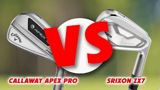 Callaway Apex Pro vs Srixon ZX7 [upl. by Galloway]