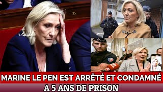 Marine Le Pen a été emprisonnée pendant 5 ans et bannie de la présidence 2027 [upl. by Eartha137]