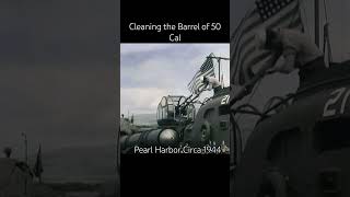 WW2 Pearl Harbor  So that’s How to Clean a 50 Cal ww2 ptboat naval history l [upl. by Aicarg]