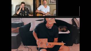 Draggin the Line Cigar Box Guitar cover Norm Strauss [upl. by Dulsea]