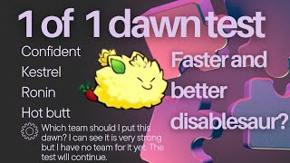 axie classic my own version of the disablesaur this dawn is unique and I need to find a team for it [upl. by Reibaj908]