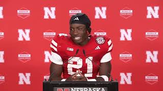 Nebraska Football Emmett Johnson Wisconsin postgame [upl. by Blanche]