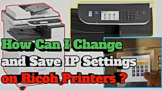 How to Change and Configure IP Address on Ricoh M C2000 Printer [upl. by Buiron360]