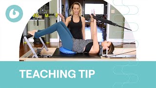 Correct Lumbar Overextension  Teaching Tip [upl. by Dan]