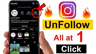 How To UNFOLLOW Everyone On Instagram FAST  Instagram New Tips and Tricks Tamil [upl. by Crispa769]