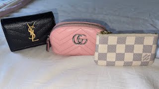 Key Pouch Comparison YSL GUCCI LV [upl. by Namia]