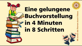 Buchvorstellung in 4 Minuten I Grundschule I HD [upl. by Rodablas305]