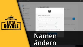 Fortnite Namen ändern  Name in Fortnite ändern ✅ Tutorial [upl. by Llerehs573]