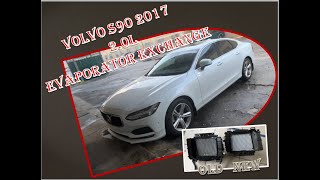 VOLVO S90 2017 EVAPORATOR EXCHANGE [upl. by Vergos979]