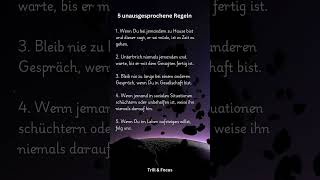 5 unausgesprochene Regeln darkpsychologymotivation facts [upl. by Eimor738]