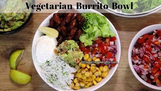 vegetarian burrito bowl easy amp healthy  Mexican rice bowls recipes  how to make burrito bowl [upl. by Astri]