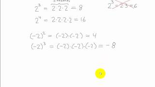 Matematikk 1P  017  Regnerekkefølge 3  Potenser [upl. by Naujid]