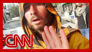 Taliban fighters accost CNN reporter and crew [upl. by Anyzratak]