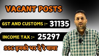 VACANCIES IN INCOME TAX AND GST  SSC CGL [upl. by Aizirtap545]