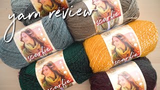 One Ball Makes a Scarf  Scarfie Yarn Review [upl. by Perkins272]