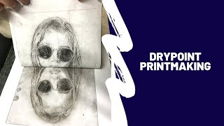 Drypoint Etching Printmaking Demo on Plexiglas [upl. by Ayekin910]