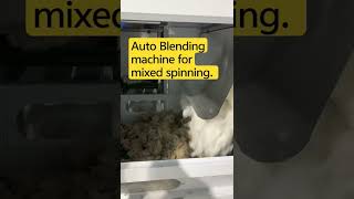 Machine for blending spun yarnAuto mixing spinning fiber shortvideo spinningblendingcolors [upl. by Zicarelli]