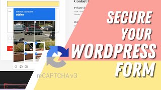 How to secure WordPress form  Add Recaptcha for free recaptcha websitedevelopment wordpresstips [upl. by Gherlein]