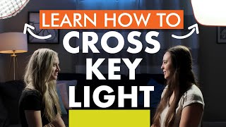 How to Light 2 People for an Interview or Scene with Cross Key Lighting [upl. by Etnasa]