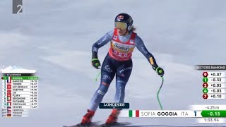 Sofia Goggia 3rd place Downhill Cortina D’ampezzo Italy 2024 🇮🇹 [upl. by Charin]