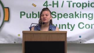 Fourth place Alexia Robertos speech My Double Life [upl. by Wandie]