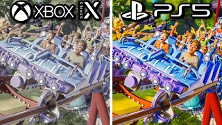 Planet Coaster 2 PS5 vs Xbox Series X Graphics Comparison [upl. by Ranzini]