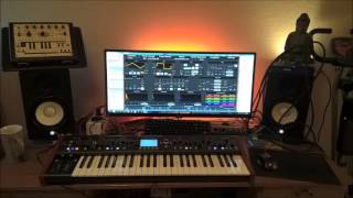 Behringer DeepMind 12 without effects  Sound Demo  Analogue Synthesizer [upl. by Viviana363]