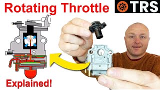 TwoStroke Carburetor Throttle Barrel System  How it Works ATVHedge trimmerStrimmer [upl. by Millburn]