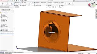 SOLIDWORKS TUTORIAL ➤ Chapa Metálica  Herramienta Conformar Chapa [upl. by Ras]