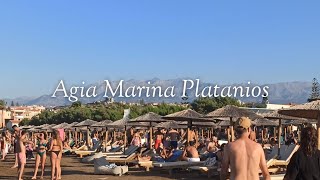 Stalos Agia Marina Platanias Crete Greece [upl. by Yngiram782]