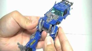 Transformers Dark of the Moon DotM quotTopSpinquot NASCAR Wrecker toy review [upl. by Rudwik]