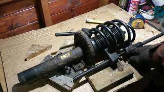 Car  Shock absorber spring change failure [upl. by Rozina]