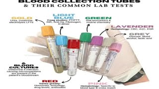 Blood Sample Collection and Color of Vials [upl. by Gitt]