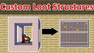 How to make a Structure with a custom Loot Table  Mcreator Tutorial [upl. by Lotz]