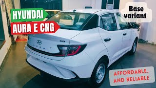 Hyundai Aura E CNG A quick walkaround [upl. by Ronalda811]