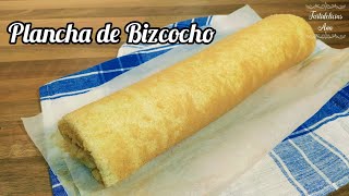 Solo 3 INGREDIENTES Plancha de Bizcocho para BRAZO DE GITANO  MANGA REINA  PIONONO [upl. by Bettye]