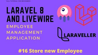 16 Laravel Livewire Tutorial  Employees Management Project  Employee Store with Modal [upl. by Aeslek]